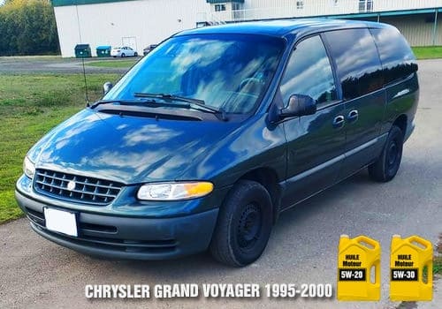 Chrysler Grand Voyager huile moteur 5w-20 5w-30