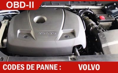 Codes panne OBD2 Volvo
