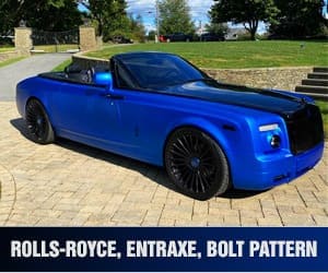 Bannière Entraxe Bolt Pattern Rolls-Royce
