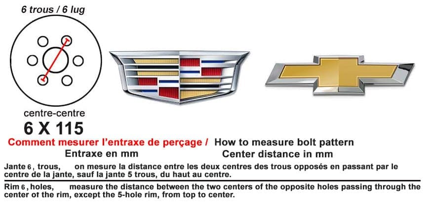 Entraxe 6 X 115 Cadillac Chevrolet