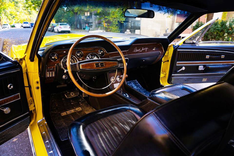 intérieur de la Ford Mustang GT500