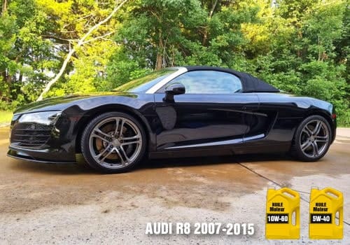 Automobile Audi R8 Huile 10w-50 5w-40