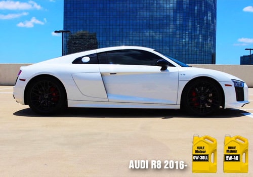 Automobile Audi R8 blanche 2016 Huile 