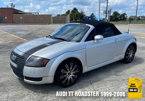 Automobile Audi TT Roadster huile 5w-40