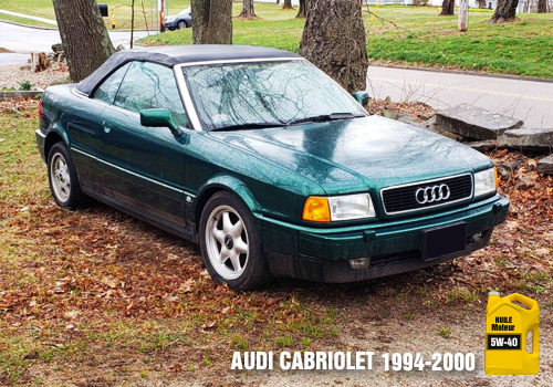 Les huiles Audi Cabriolet 1994 à 2000 Audi Cabriolet huile 5w-40