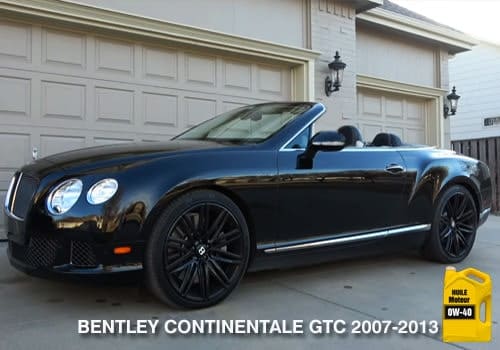 Bentley noir continentale GTC 2007