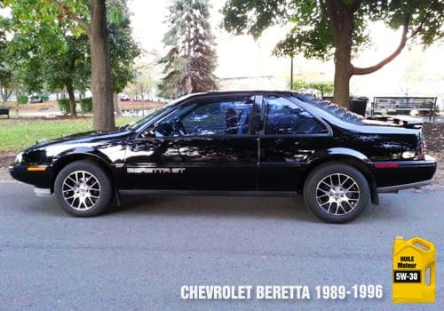 Chevrolet Beretta huile moteur 5w-30