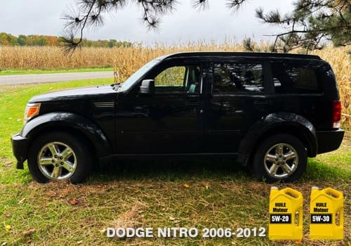 Dodge Nitro huile Moteur 5w-20 5w-30