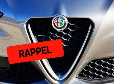 Rappel pour véhicules Alfa romeo