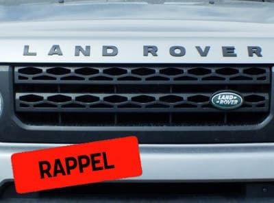 Rappels pour véhicules Land Rover